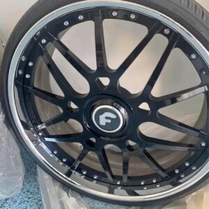 26” forgiato rims and lion hart tires