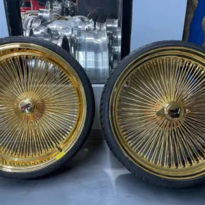 24x10 gold dayton wheel 180 spokes 5x139.7 5 5 + lip standard rim brand: dayton wheels