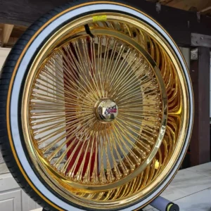 24x10 gold dayton wheel 180 spokes 5x139.7 5 5 + lip standard rim brand: dayton wheels