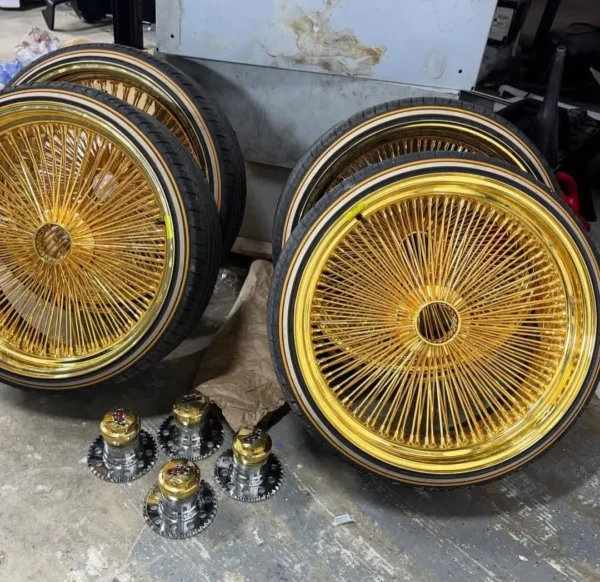 24X8 Dayton Wheels and tires 180 Spokes 5X139.7 5-5 + Lip Standard Rim ...