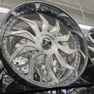 30 forgiato villagi brush chrome lip wheel & tire package 5 6 lug